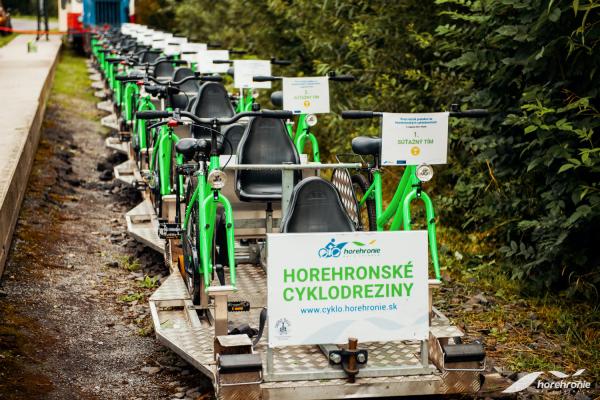 Prvé preteky na Horehronských cyklodrezinách 2021