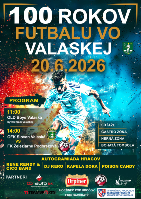 100 rokov futbalu vo Valaskej