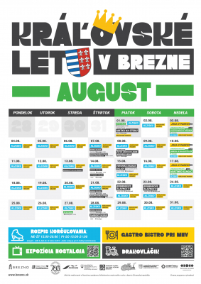 Kráľovské leto v Brezne - august 2025