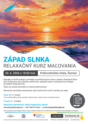 Západ slnka - relaxačný kurz maľovania