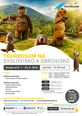 Tourbusom na Obrovisko a Sysľovisko