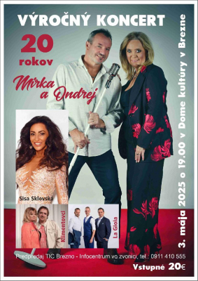 Výročný koncert 20 rokov-Mirka a Ondrej