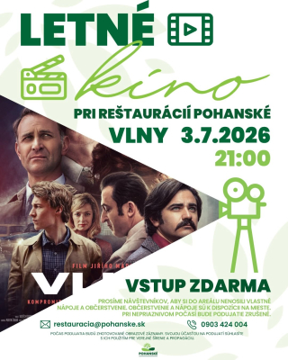 Letné kino pri reštaurácií Pohanské