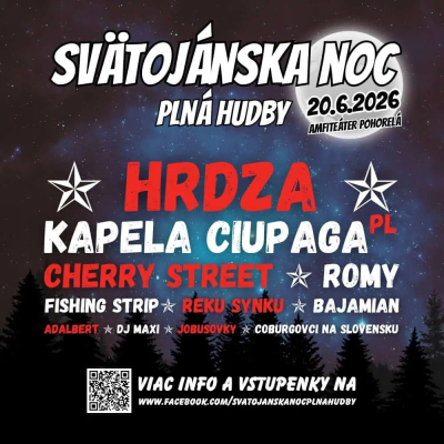 Svätojánska noc plná hudby 2026